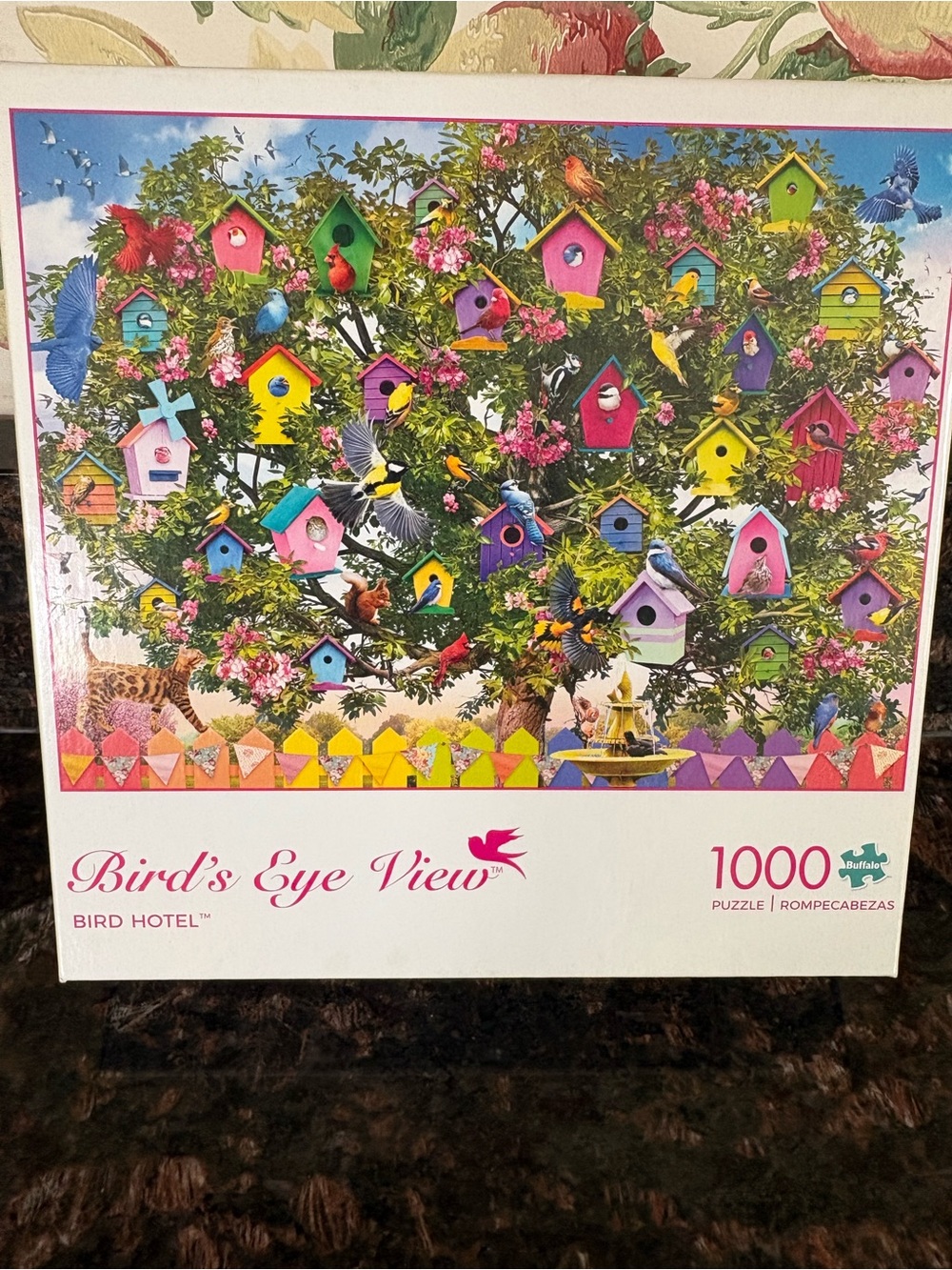 Colorful Birdhouse Tree Puzzle - Multicolor for the bird lover!